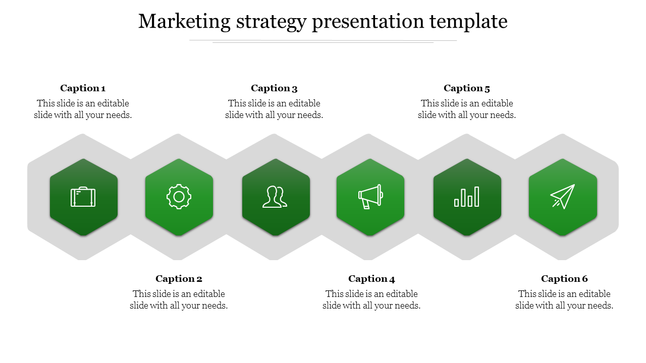 marketing strategy presentation template-Green